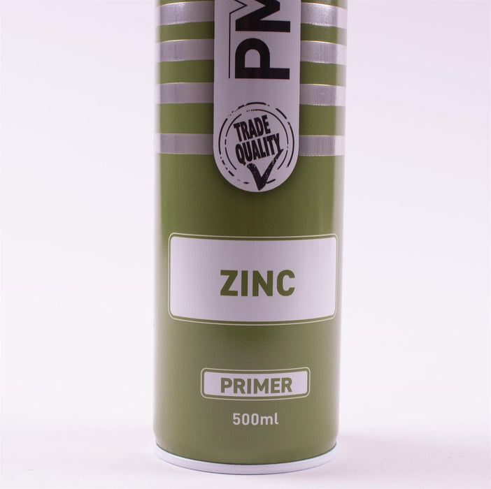 AUTOTEK Professional Zinc Primer 500ml Spray Paint High Coverage UKB4C  - Dynamic Drive