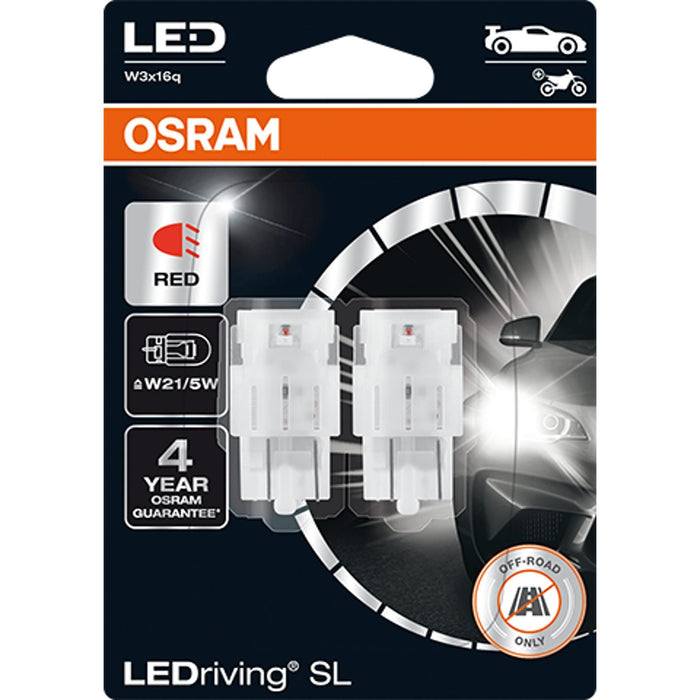 OSRAM LEDriving® SL, W21/5W, Red, LED signal lamps, Off-road only, non ECE Osram  - Dynamic Drive