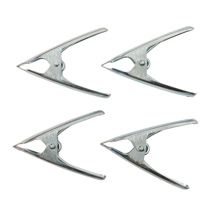 Silverline Stall Clips 4pk 50mm Jaw Silverline  - Dynamic Drive