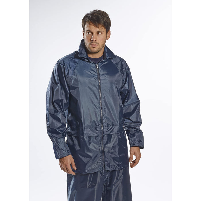 Portwest Classic Rain Jacket - Navy - XXX Large Portwest  - Dynamic Drive