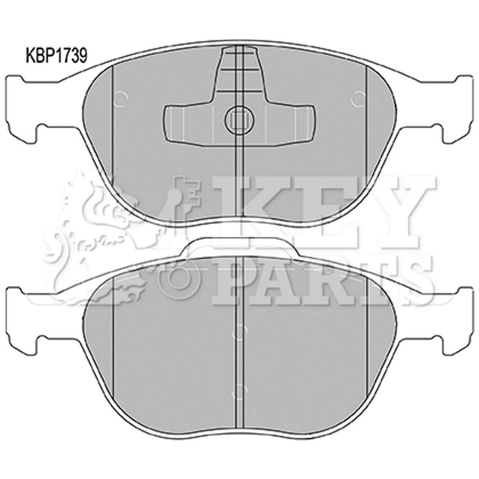 Genuine Key Parts KBP1739 Front Brake Pads (Ate-Teves)