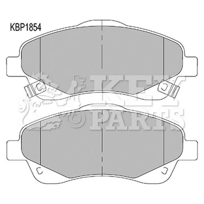 Genuine Key Parts KBP1854 Front Brake Pads-Includes Wear Indicators (Bosch)