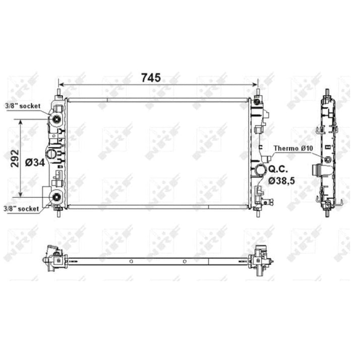 NRF Radiator 53159