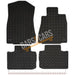 White Trim Tailored Black Rubber Car Mats for Lexus Is300H 13> Set of 4 With 4 Clips UKB4C  - Dynamic Drive