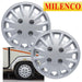 Milenco Silver Wheel Trims Hub Caps 13" Bailey Type Caravan Pair Motorhome Milenco  - Dynamic Drive