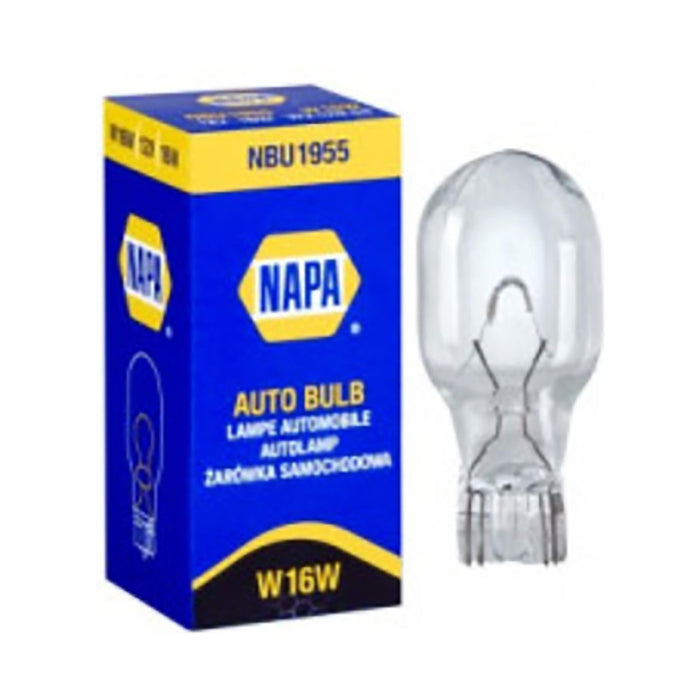 10 x NAPA Auxiliary Capless Miniature Bulb W16W 12V 16W W2.1x9.5d (NBU1955)