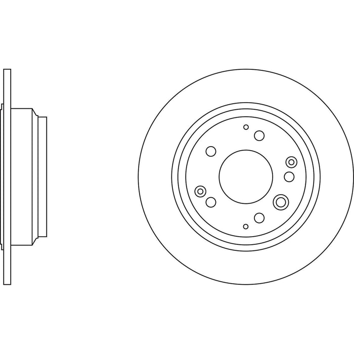 Apec Brake Disc Rear Fits Honda Legend Odyssey Shuttle