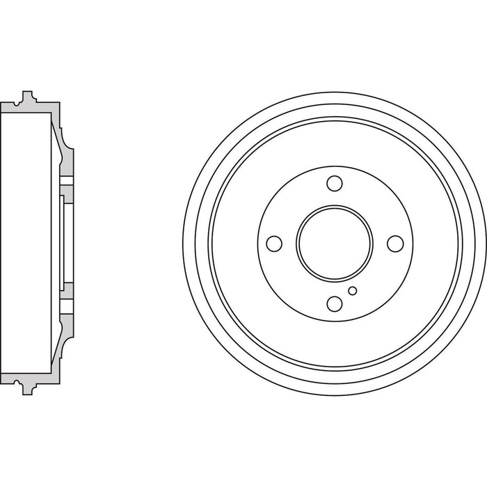 Apec Brake Drum Rear Fits Ford B-Max Tourneo Courier