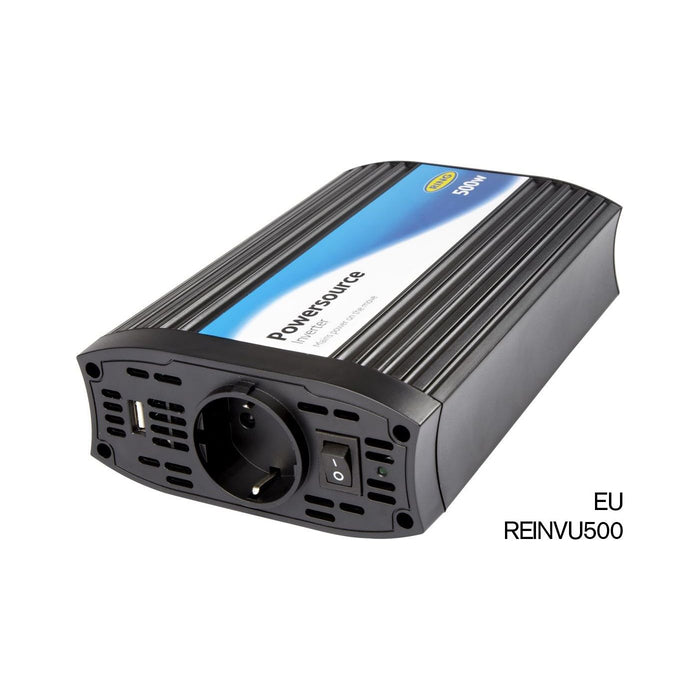 Ring RINVU500 Powersource 500W Inverter with Three Pin Socket and USB