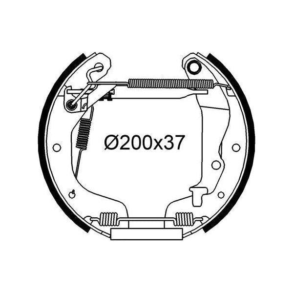 Valeo Drum Brake Fast Fit Kit 554984 Automotive Part fits Opel Valeo  - Dynamic Drive