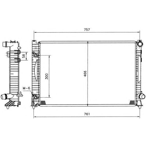 NRF Radiator 51586