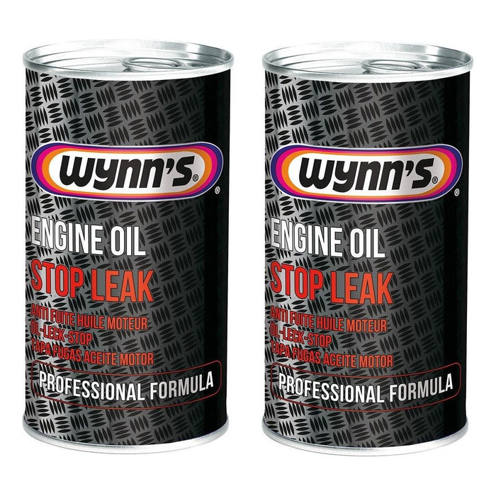 2x Wynns Professional Formula Engine Oil Stop Leak Treatment Additive 325ml