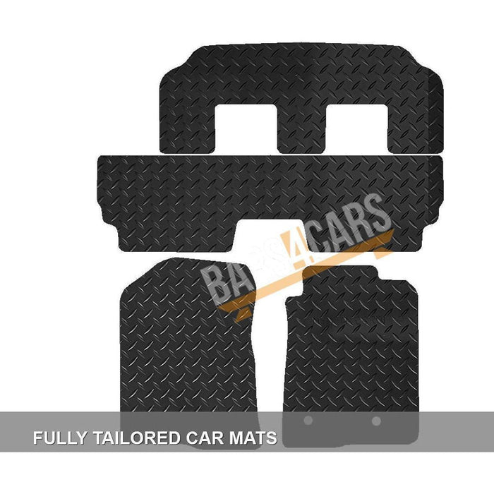 Tailored Rubber Car Mats for Toyota Corolla Verso 04-09 Set of 4 XXL 2 Clips UKB4C  - Dynamic Drive