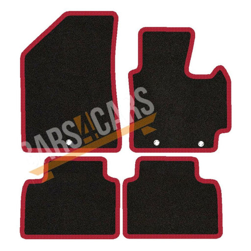 Tailored Red Trim Carpet Mats for Kia Soul 14-18 + Clips 14 15 16 17 18 UKB4C  - Dynamic Drive