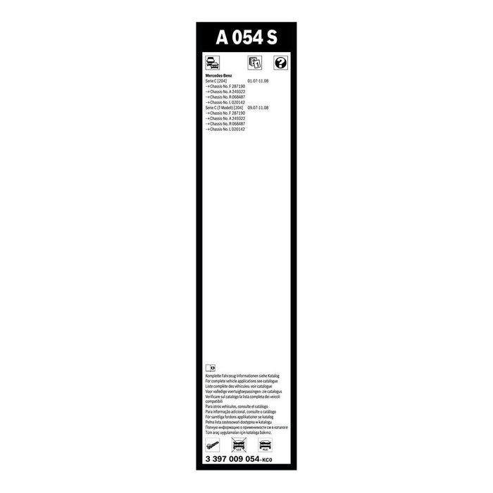 Bosch Aerotwin Flat Blade Set 600/600 fits Mercedes-Benz C C180 CGi BlueEFFICIEN