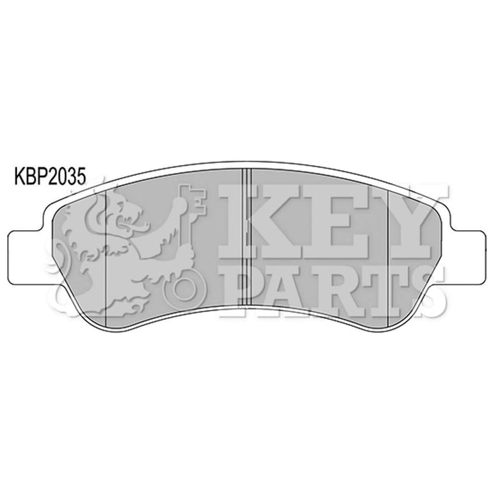 Genuine Key Parts KBP2035 Rear Brake Pads (Bosch)