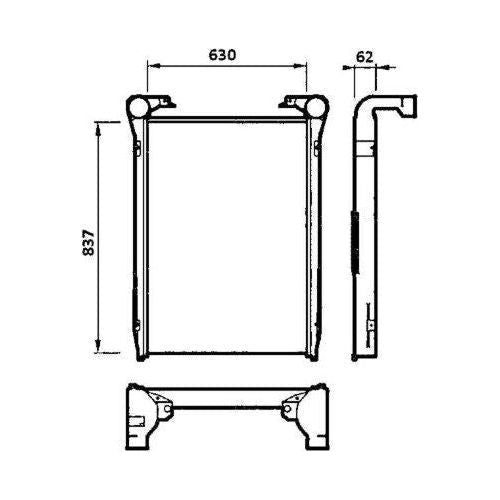 NRF Radiator fits Renault Trucks Kerax Premium NRF  - Dynamic Drive