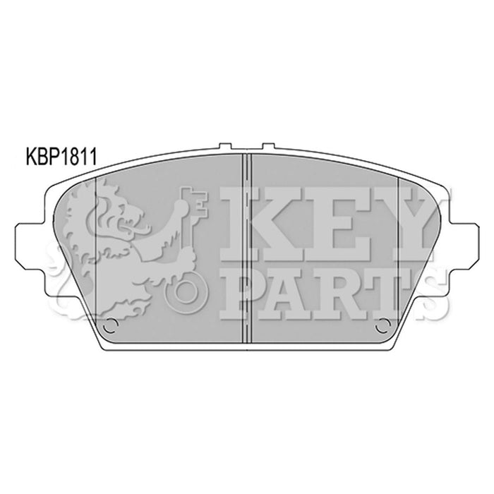 Genuine Key Parts KBP1811 Front Brake Pads (Lucas-Girling)