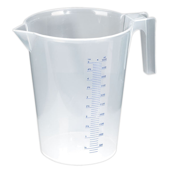 Sealey Measuring Jug Translucent 5L JT5000