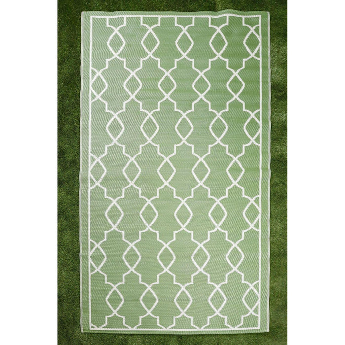 Outdoor Garden Rug Portable Mat for Decking Patio Reversible Cream120x180cm Gardenwize  - Dynamic Drive