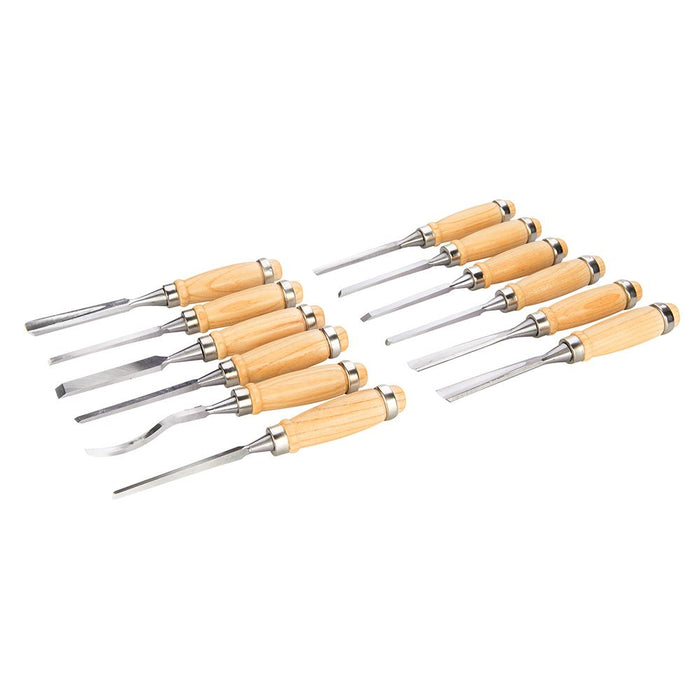 Silverline Wood Carving Set 12pce 200mm