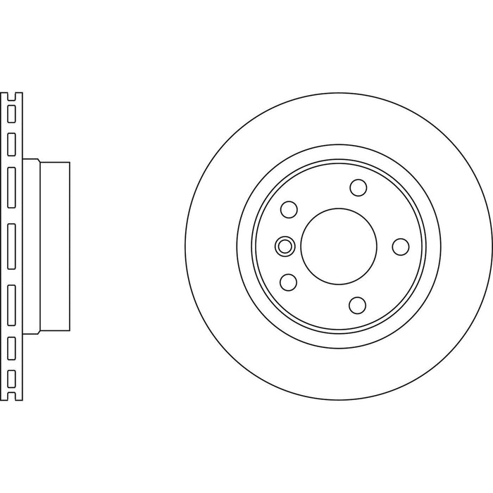 Genuine APEC Rear Brake Disc & Pads Set Vented for BMW 1 Series Apec  - Dynamic Drive