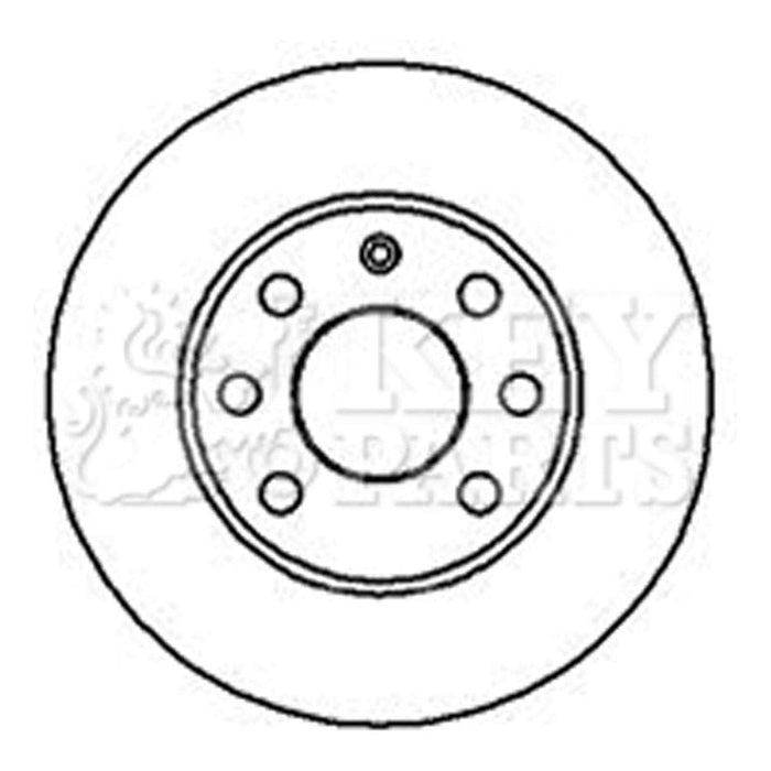 Genuine Key Parts KBD4857 Brake Disc Pair (Front) Key Parts  - Dynamic Drive