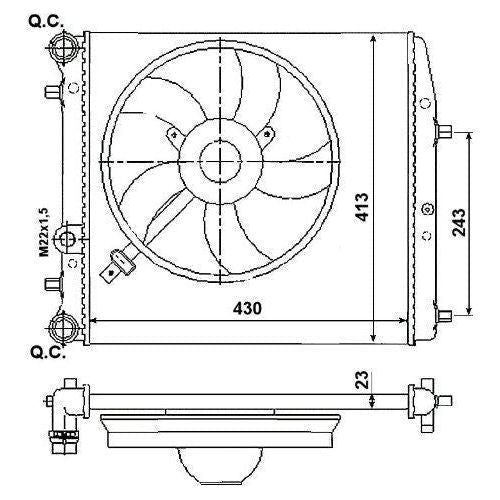 NRF Radiator 53021