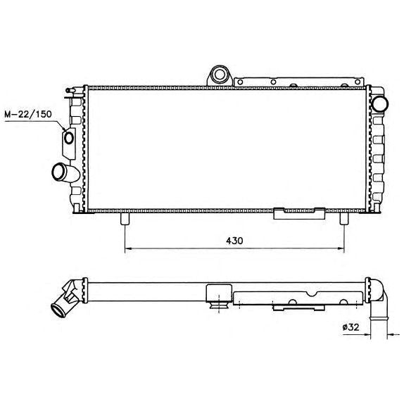 NRF Radiator fits Alfa Romeo 33 Alfasud Arna NRF  - Dynamic Drive
