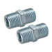 Silverline Air Line Equal Union Connector 2pk 1/4" BSPT Silverline  - Dynamic Drive