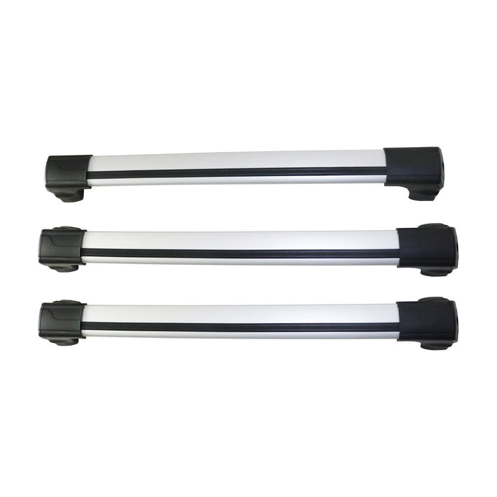 Aluminium Roof Bars Rack Silver fits Volkswagen T5 & T6 Transporter 2003- Omtec  - Dynamic Drive