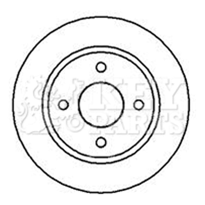 Genuine Key Parts KBD5013 Brake Disc Pair (Front)