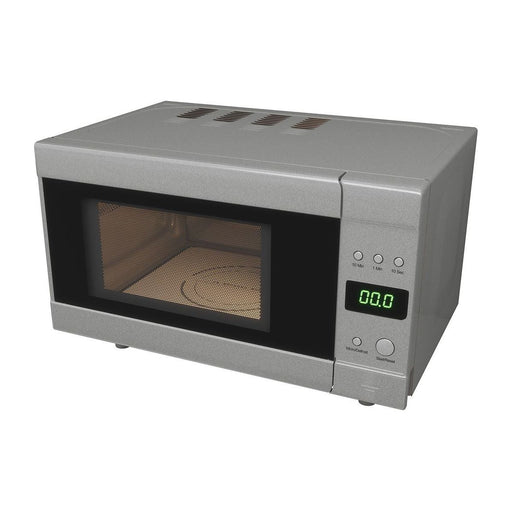 Flatbed Microwave in Silver Without Rotating Plate (230V, 700W, 20L) Nova  - Dynamic Drive