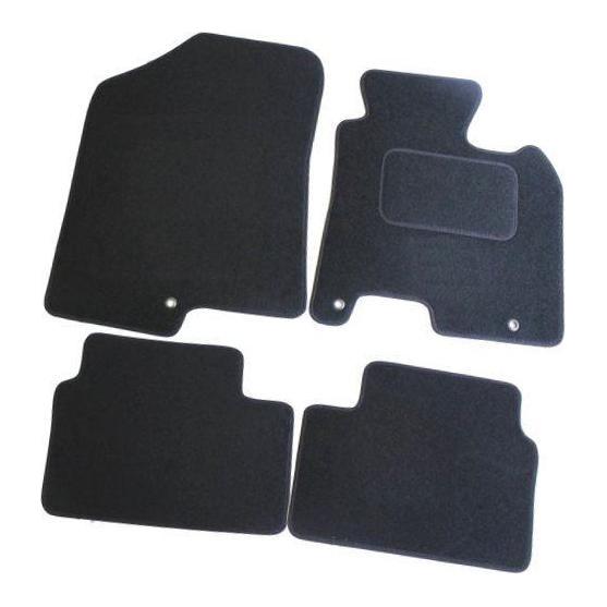 Fully Tailored Black Carpet Car Mats for Hyundai I30 12> Set of 4 With 3 Clips UKB4C  - Dynamic Drive