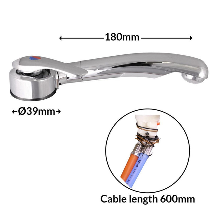 Single Lever Twist Mixer Tap Right Hand for Caravan/Motorhome Nova  - Dynamic Drive