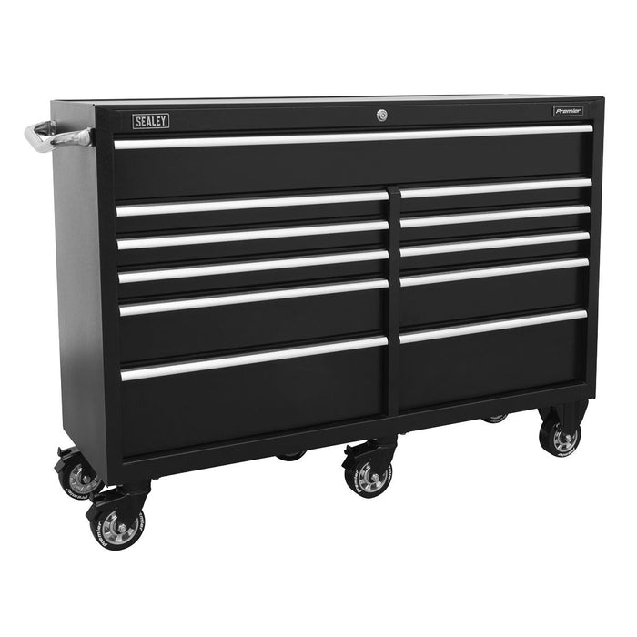 Sealey Rollcab 11 Drawer 1430mm Heavy-Duty Black PTB143011 Sealey  - Dynamic Drive