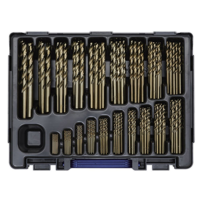 Sealey HSS Cobalt Fully Ground Drill Bit Assortment 170pc1-10mm DBS170CB