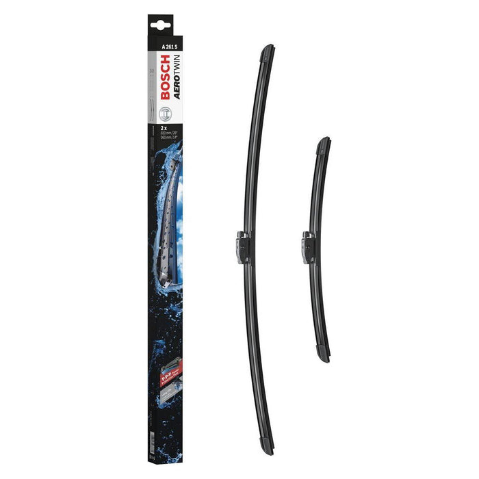 BOSCH A261S AEROTWIN WIPER BLADES 650mm/360mm fits RENAULT CAPTUR 03/16-