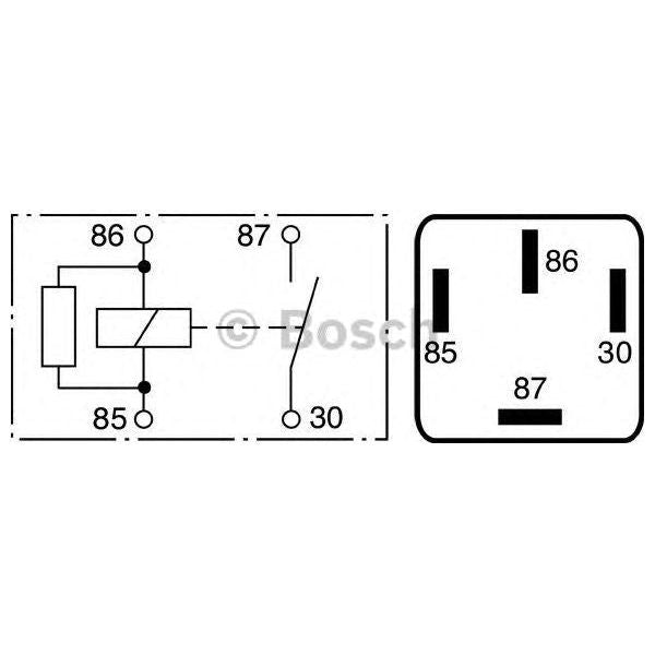 Genuine Bosch Relay fits Vauxhall Corsa - 1.2 - 00-04 0986332030