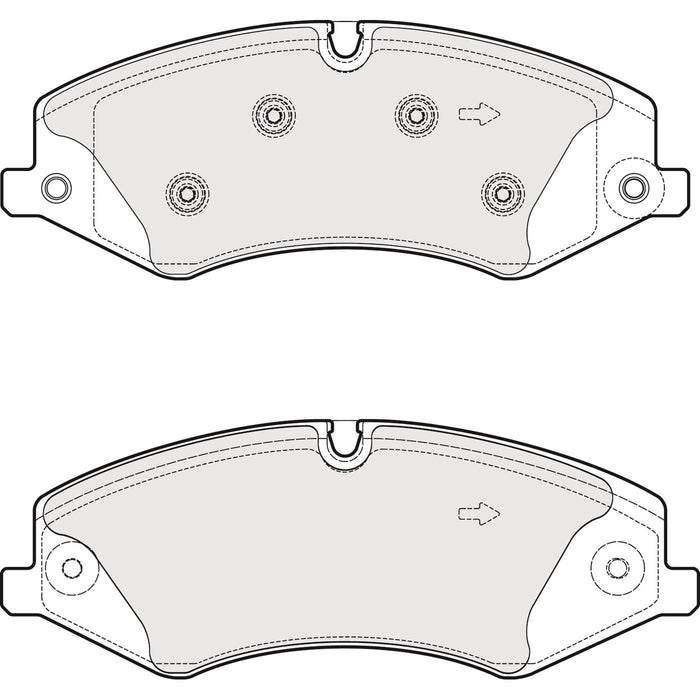 Apec Brake Pads Front Fits Land Rover Discovery Range