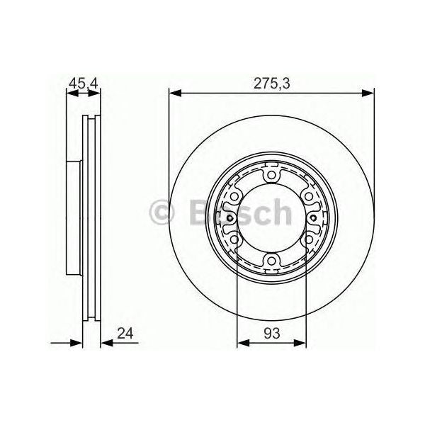 Genuine Bosch Brake Discs Pair 0986479R40