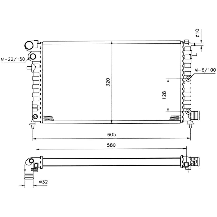 NRF Radiator 509502