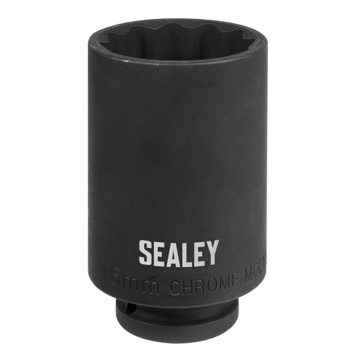 Sealey 1/2"Sq Drive 46mm 12-Point Impact Socket SX046 Sealey  - Dynamic Drive