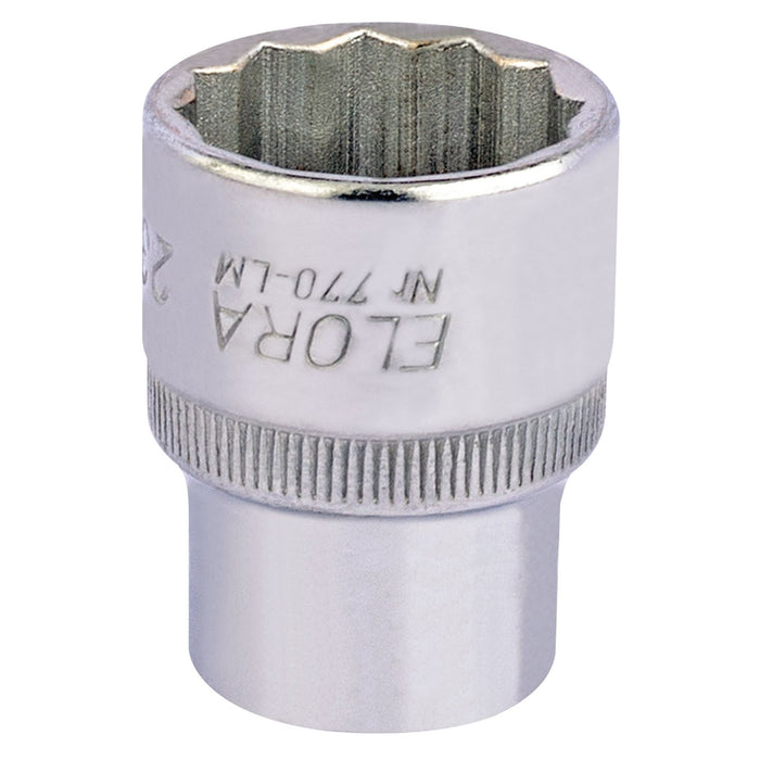 Draper Elora Bi-Hexagon Socket, 1/2" Sq. Dr., 23mm 24682