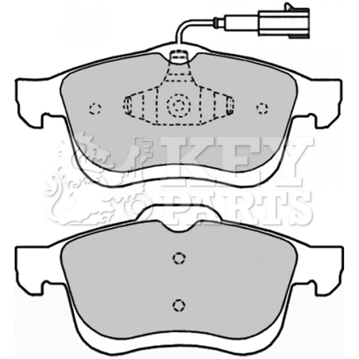 Genuine Key Parts KBP2250 Front Brake Pads-Includes Wear Indicators (Ate-Teves)