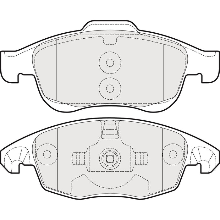 Apec Brake Pads Front Fits Citroen Berlingo C4 Ds4 Ds5 Ds Peugeot 5008 Partner