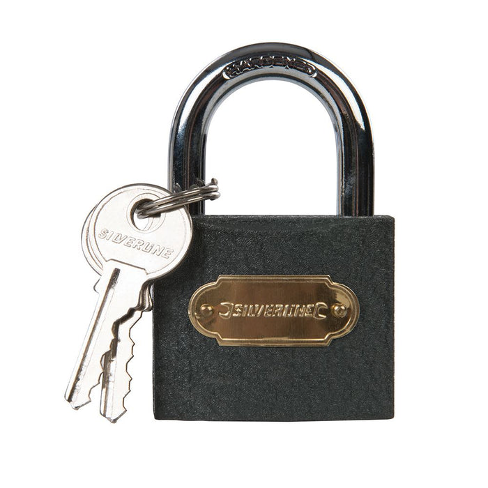 Silverline Iron Padlock Keyed Alike 6pk 50mm