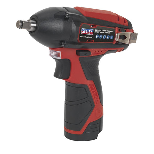 Sealey 12V Cordless 3/8" Drive Impact Wrench 80Nm Body Only LED Indicator Sealey  - Dynamic Drive