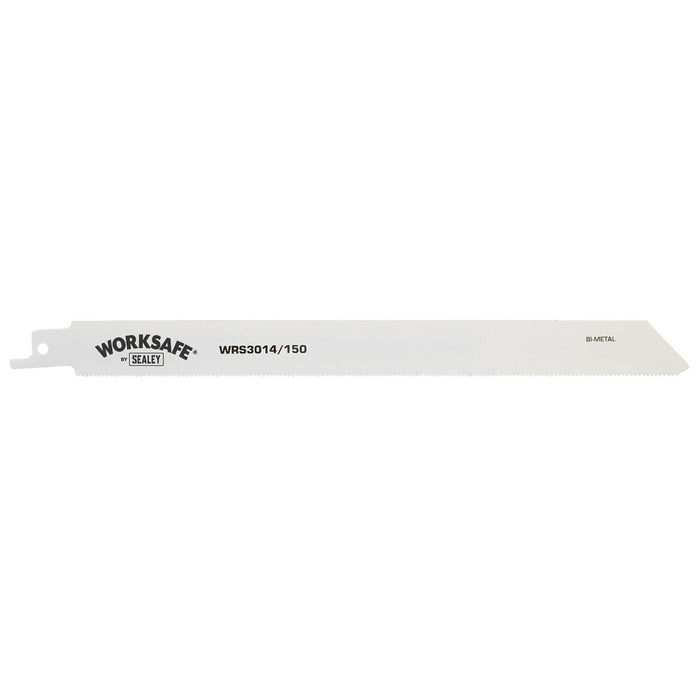 Sealey Reciprocating Saw Blade Metal 150mm 18tpi Pack of 5 WRS3014/150