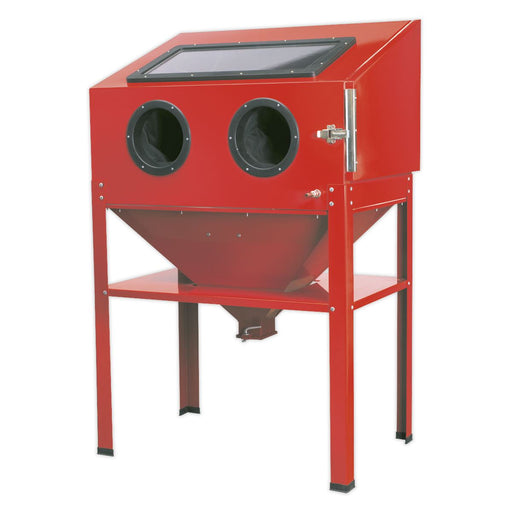 Sealey Shot Blasting Cabinet 890 x 570 x 1380mm SB973 Sealey  - Dynamic Drive